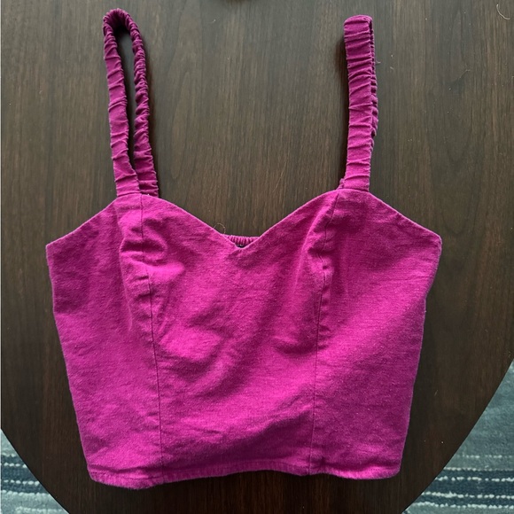 Express Tops - 100% Linen Express Women's Fuchsia Top